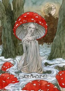 Fly agaric faerie Art Print by Liga Klavina Faery art, Fairy