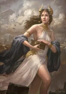 Saving Pandora's Box, Wisnu Tan Greek mythology art, Mytholo