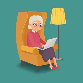 Old Lady With Glasses Cartoons Сток видеоклипы - iStock
