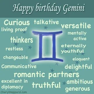 Happy birthday Gemini Horoscope gemini, Gemini quotes, Gemin
