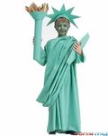 Статуя свободы - костюм креативный, взгляд на жизнь у него п