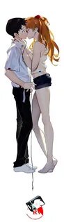 #1191207 anime girls, anime boys, kissing, Ikari Shinji, ani