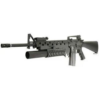 Assault rifle M16A3 with M203 AEG black ECEC System