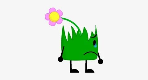 Flower Grassy Sad With Tear - Bfdi Flower Grassy - Free Tran