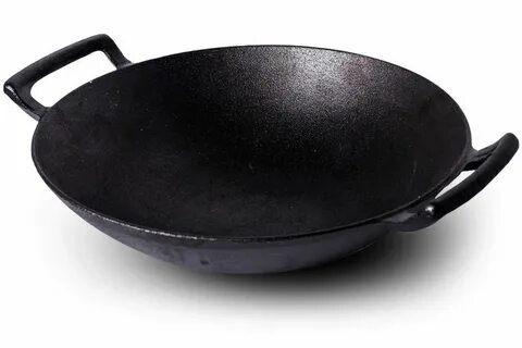 Useful. UH-CI193 14 Inch Cast Iron Wok with Handles and Buil