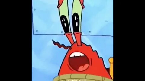 Mr. Krabs crying - YouTube