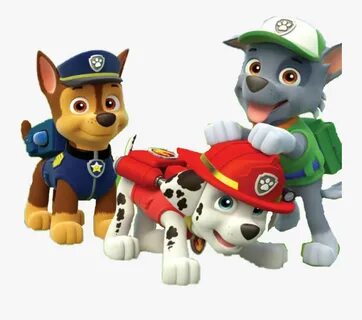 #chase #marshall #rocky - Paw Patrol Characters Png , Free T