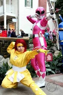 Pink Ranger & Yellow Ninjetti Ranger cosplay