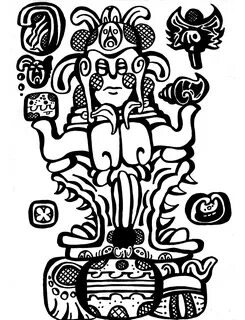 Mayan God Drawing Related Keywords & Suggestions - Mayan God
