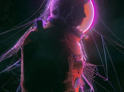 wallpaper artwork digital art neon astronaut monolith beeple