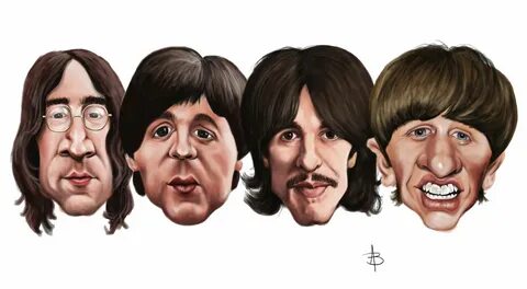 Beatles Caricature sketch, Beatles artwork, Celebrity carica