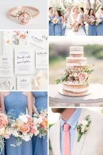 Everly Peach Wedding Inspiration Floral wedding invitations,