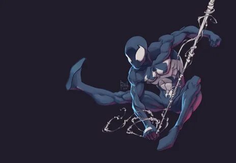 Back in Black Symbiote spiderman, Spiderman artwork, Marvel 