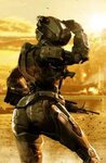 Earth's Last Stand Halo armor, Cyberpunk girl, Halo game