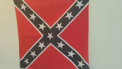 Confederate Rebel Flag Bandana 22inx22in 50/50 Blend