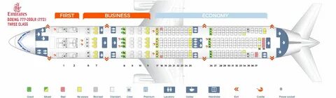 Seat Map and Seating Chart Boeing 777 200LR Emirates Boeing 