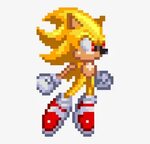 Image Super Sonic Sprite Png Death Battle Wiki - Super Sonic
