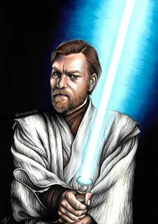 Obi-Wan Kenobi Portrait Star wars artwork, Star wars art, Re
