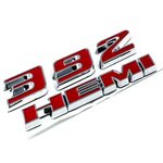 2 X 392 HEMI Emblem Badge Plate Decal with Stickers for Dodg