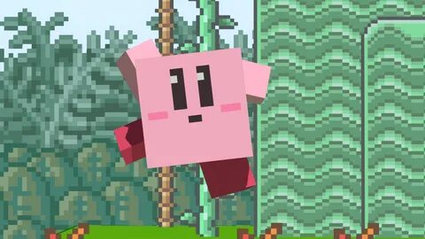 Super Smash Bros. Ultimate - Minecraft Kirby screenshots