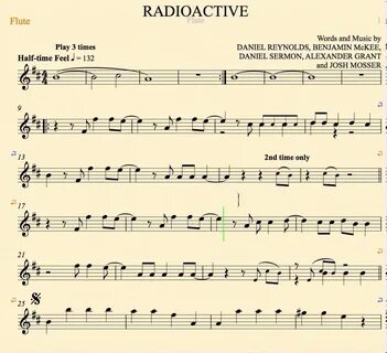 Radioactive flute music Sheet music, Music, Flute sheet musi