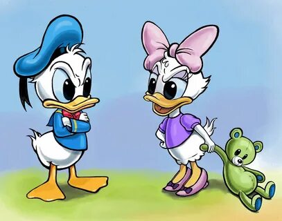 Donald and Daisy (Babies) Baby disney characters, Disney fan