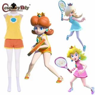 Косплей diy Mario Tennis Princess Peach Daisy Rosalina коспл