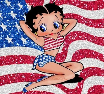 Betty Boop American Flag Betty boop pictures, Betty boop car