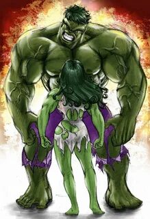 #Hulk #Fan #Art. ( Hulk vs She Hulk) By: Parmaali. ÅWESOMENE