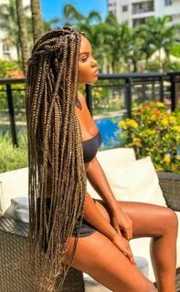 61 Totally Chic And Colorful Box Braids Hairstyles To Wear! 