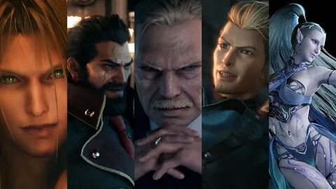 President Shinra, Shiva, and Sephiroth Final Fantasy VII Rem