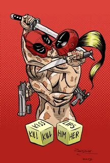 Deadpool & Lady Deadpool por RBL Dibujando