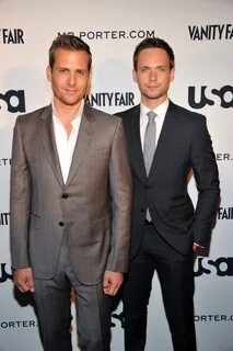 Gabriel Macht and Patrick J. Adams at 'A Suits Story' Fashio