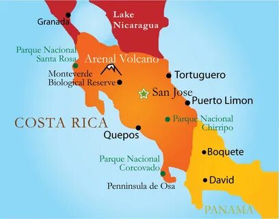 Costa Rica Map / Free Costa Rica Political Map Political Map