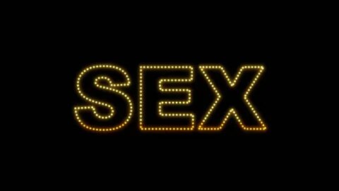 набор из 10 светодиодов sex text: стоковое видео (без лиценз