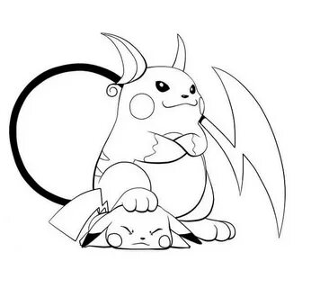 Raichu Coloring Pages - Free Printable Coloring Pages for Ki