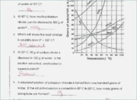 Solubility Curve Practice Worksheet Answers : Solubility Cur