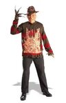 Nightmare On Elm Freddy Sweater Screaming Chest Costume Adul