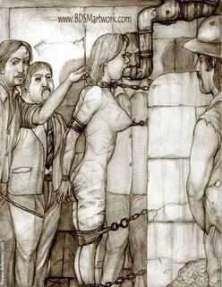 Sex slaves (Art by Hines) - BDSM comics and BDSM Artwork