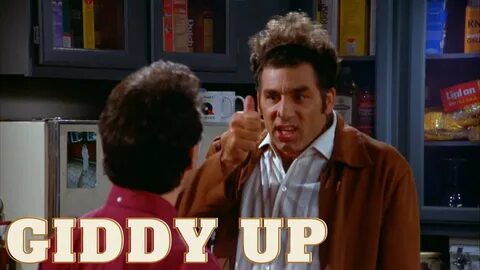 Seinfeld - Compilation of Kramer's "Giddy Up!" - YouTube