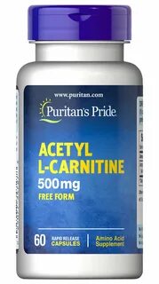 Acetyl L-Carnitine 500 mg, 60 Capsules Puritan's Pride