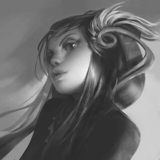 Superb grayscale character concept by Ayran Oberto https