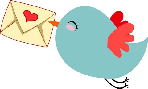 Cute Mail Carrier Bird Clip art, Messaging app, Small birds