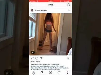 Woah Vicky twerking on instagram 😍 - YouTube