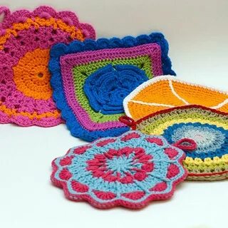 Potholders!! Crochet dishcloths, Crochet hot pads, Crochet p
