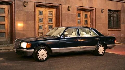 011 Ночные фотографии W126 - Mercedes-Benz S-class, 4.5 л., 