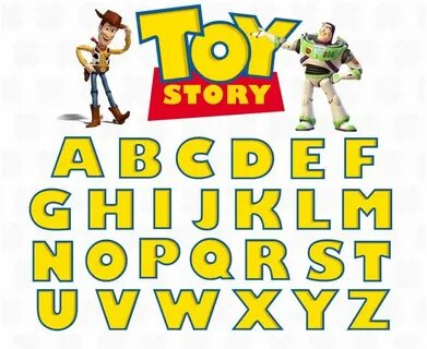 Toy story font png Toy story alphabet png Toy story letters 