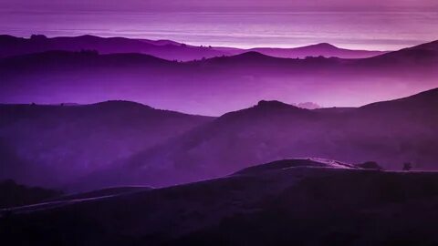 Mountain range, landscape, purple, mountains HD wallpaper Wa