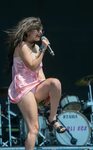 Young singer Charli XCX upskirts on stage