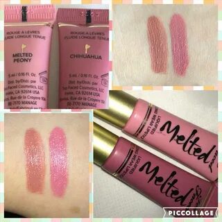 Too Faced Melted liquid lipstick in Chihuahua and Peony #too